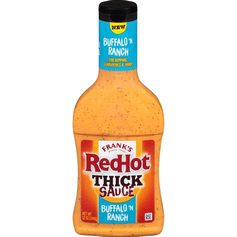 Franks Redhot Buffalo N Ranch Thick Hot Sauce 12 Oz