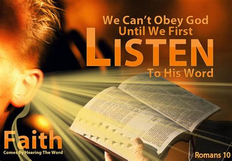 Listen To The Word Of God Read Bible Word Of God Words