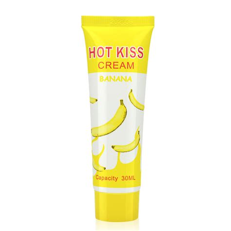Hot Kiss Lubricant Banana Cream Sex Lube Body Massage Oil For Anal Sex Grease Oral Vaginal Love