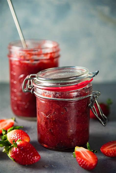 Homemade Strawberry Jam Reduced Sugar The Flavor Bender