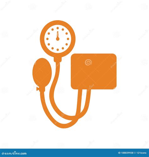 Blood Pressure Kit Icon Design Vector Graphics Stock Vector