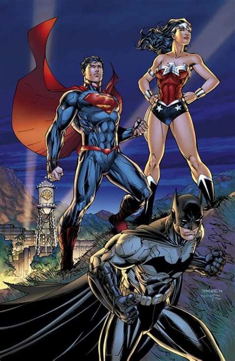 Superman Wonder Woman And Batman Comics Dc Trinity Dc Comics Art