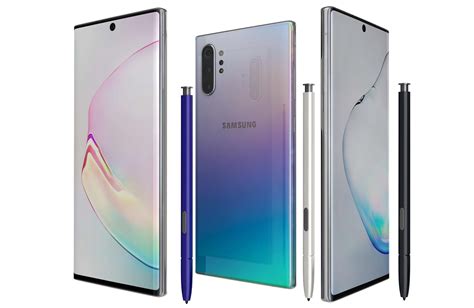 Samsung Galaxy Note 10 Plus All Colors 3d Model Cgtrader