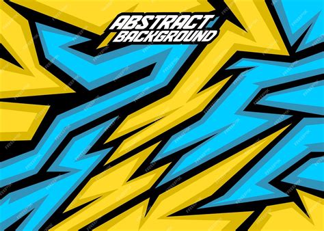 Premium Vector Racing Background Abstract Stripes With Vibrant Yellow