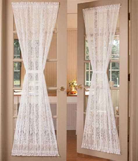 French Door Curtains Lace Selection Door Designs Plans French Door