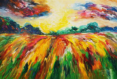 Landscape Artwork Large Abstract Painting Art For Sale