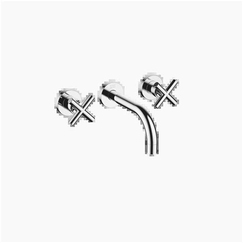 tara chrome washbasin faucets wall mounted three hole lavatory mixer without drain