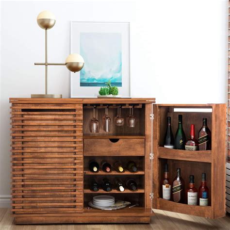 20 Solid Wood Liquor Cabinet