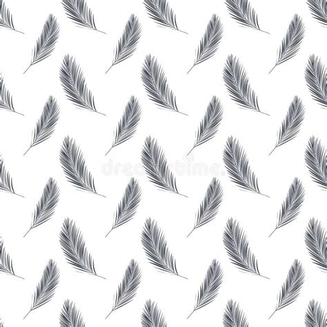 Seamless Pattern With Palm Branch Vector Stock Vector Illustration