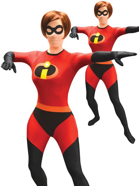 Ladies Mrs Incredible Costume Adult The Incredibles Fancy Dress