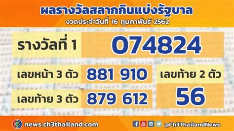 We did not find results for: ผลสลากกินแบ่งรัฐบาล - ตรวจหวย 16/07/63 ผลสลากกินแบ่งรัฐบาล ...