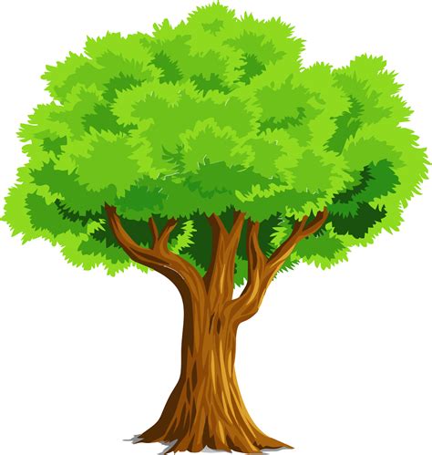 Colorful Natural Tree Vector Clipart Image Free Stock Photo Public