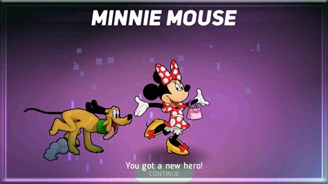 Minnie Mouse And Pluto Unlocked Disney Heroes Battle Mode Youtube