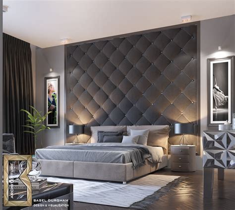 Modern Bedroom On Behance Feature Wall Bedroom Bedroom Interior