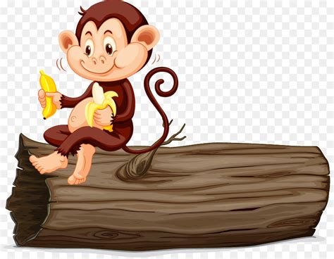 Monyet Makan Pisang Kartun Arini Gambar