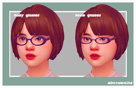 Daisy And Rosie Glasses Maxis Match Sims 4 Mm Cc Rosie