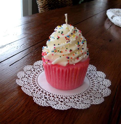 Cupcake Candles Very Cute T Soy Candle Birthday Etsy Cupcake