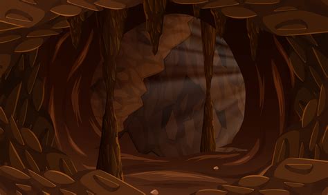 A Dark Cave Landscape 297508 Vector Art At Vecteezy