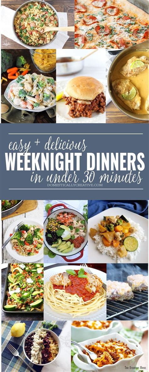 Easy Weeknight Dinner Ideas Easy Weeknight Dinners Weeknight Dinner