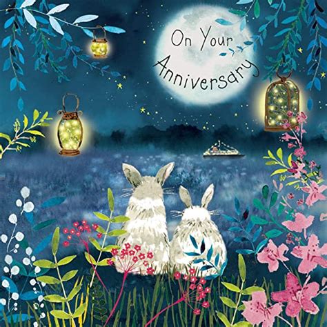 I want to list all the reasons i love you in this card. Twizler Happy Anniversary Card with Rabbits - Anniversary Card for Her - Anniversary Card for ...