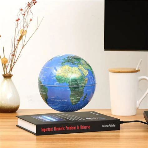 Innovative 3 Inch Globe Book Magnetic Levitation Floating Anti Gravity