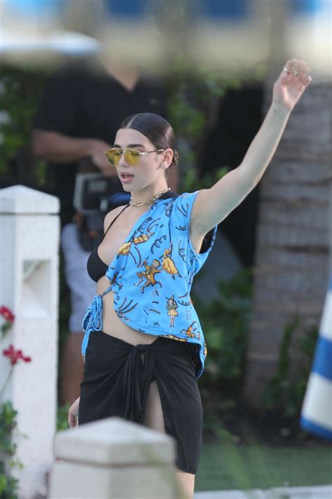 Dua Lipa On The Set Of Her Music Video In Miami Beach 06152017 Hawtcelebs