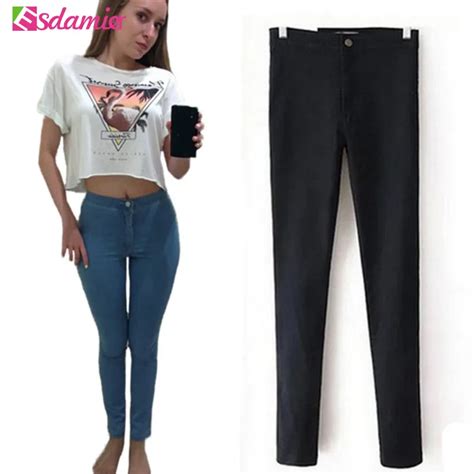 discount hot selling high waist jeans woman skinny jeans femme stretch ladies jeans slim lift