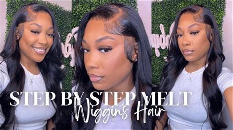 Detailed How To Bleach Knots Pluck And Melt Frontal Wig 💗 Ft Wiggins Hair Youtube