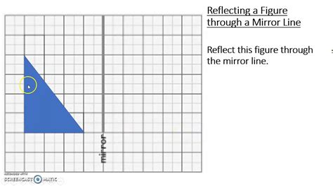Maths Reflecting A Figure Through A Mirror Line Youtube