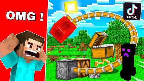 Viral Tiktok Minecraft Hacks That Actually Works Part 2 Creepergg