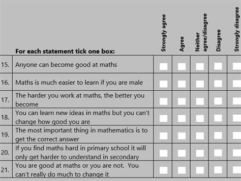 19a Maths Attitudinal Questionnairesurvey Secondary Pdf Teaching