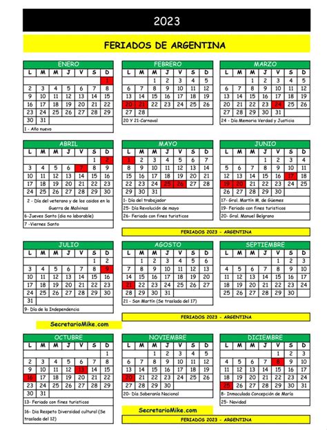 Calendario Argentina Con Feriados Para Imprimir Calendarios Con Sexiz Pix