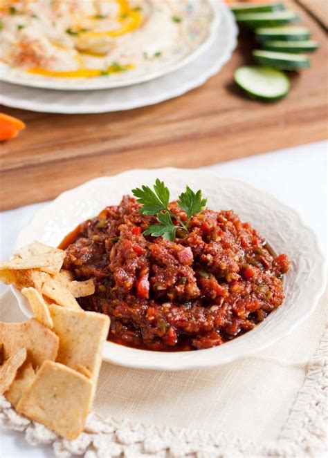 Spicy Turkish Ezme Salad And Hummus Neighborfoodblog Com Food