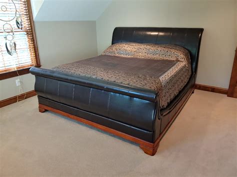 New King Size Leather Sleigh Bed Doylestown Pa Patch