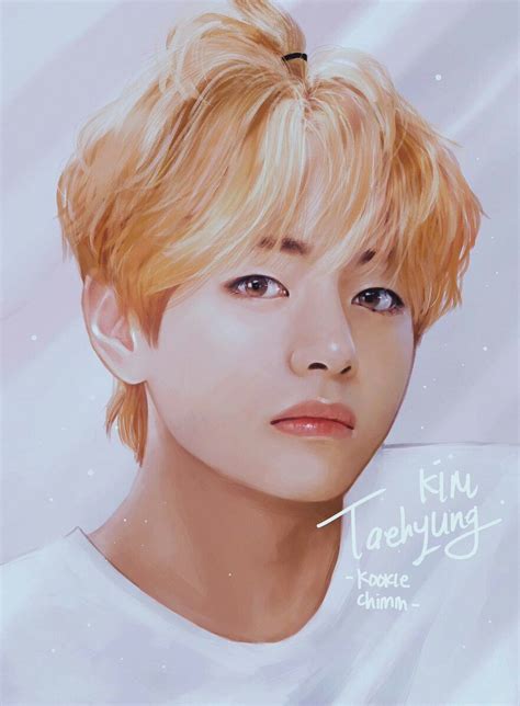 Taehyung Fanart V Taehyung Taekook V Chibi V Video Fan Art Drawing