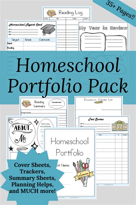 Free Homeschool Portfolio Printables