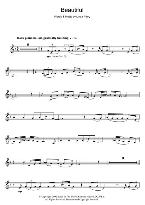 Beautiful Clarinet Solo Print Sheet Music Now