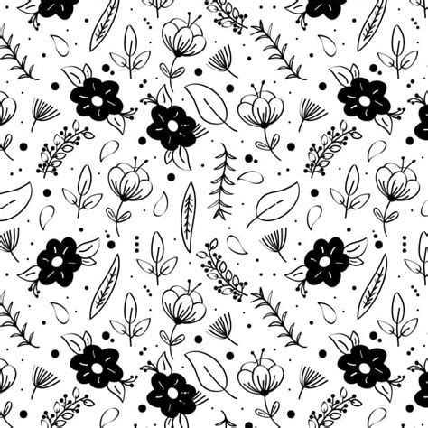 Get Better Floral Pattern Black And White No Watermark Results By