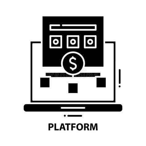Platform Icon Black Vector Sign With Editable Strokes Concept