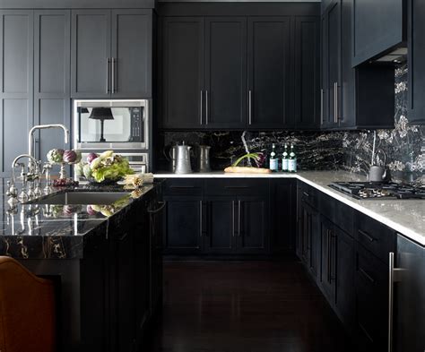 30 Best Black Kitchen Cabinets Kitchen Design Ideas With Black Cupboards