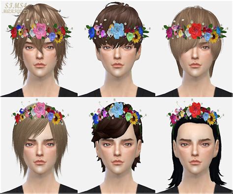 Sims 4 Ccs The Best Flower Crown By Marigold