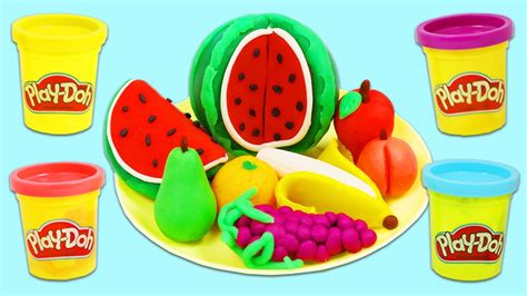 How To Make Cute Mini Play Doh Fruits Fun And Easy Diy Play Dough Art