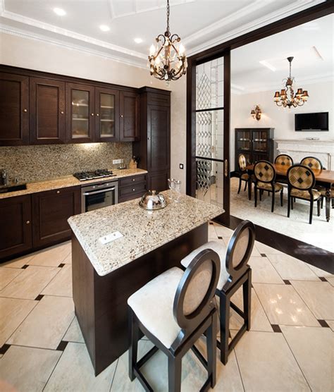 Elegant And Traditional Interior House Design Kitchen Viahousecom