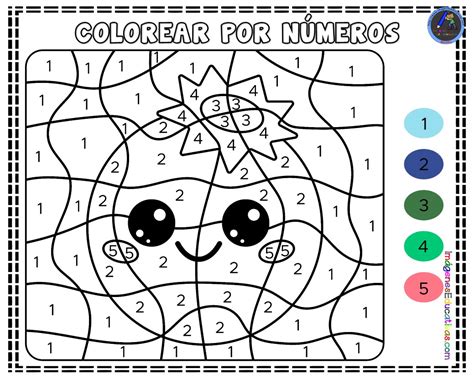 Ilustración De Página Para Colorear Para Niños Color Por Números