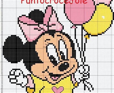 Desenho Minnie Ponto Cruz Ponto Cruz Andreia Df Cross Stitching