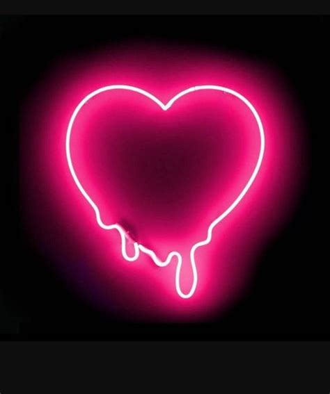 Dripping Heart Neon Sign Pink Neon Lights Neon Light