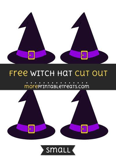 Free Witch Hat Cut Out Small Size Printable Witch Hat Hat Template