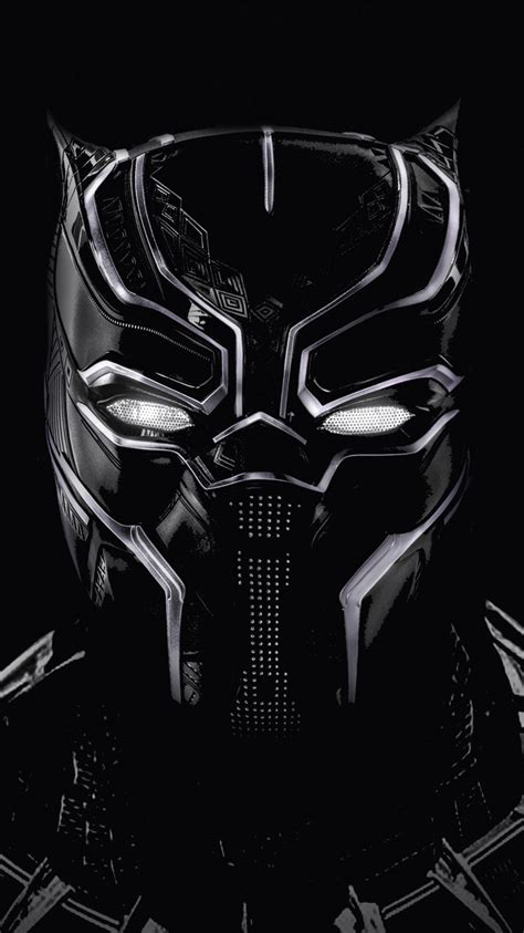 Download Black Panther Black Mask Artwork 750x1334 Wallpaper Iphone