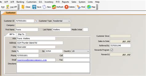 Customer Database Software Adding A New Customer
