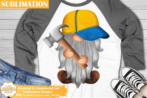 Handyman Gnome Sublimation Fathers Day Gnome Png Didiko Designs